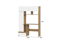 Некст 1 комплект Дуб Золотой/Белый