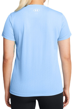 Женская теннисная футболка Under Armour Tech Riddle Short Sleeve - небесный