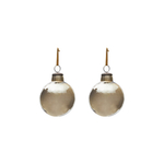 Набор из 2 рождественских шаров Piril из коричневого переработанного стекла, Ø 10 см