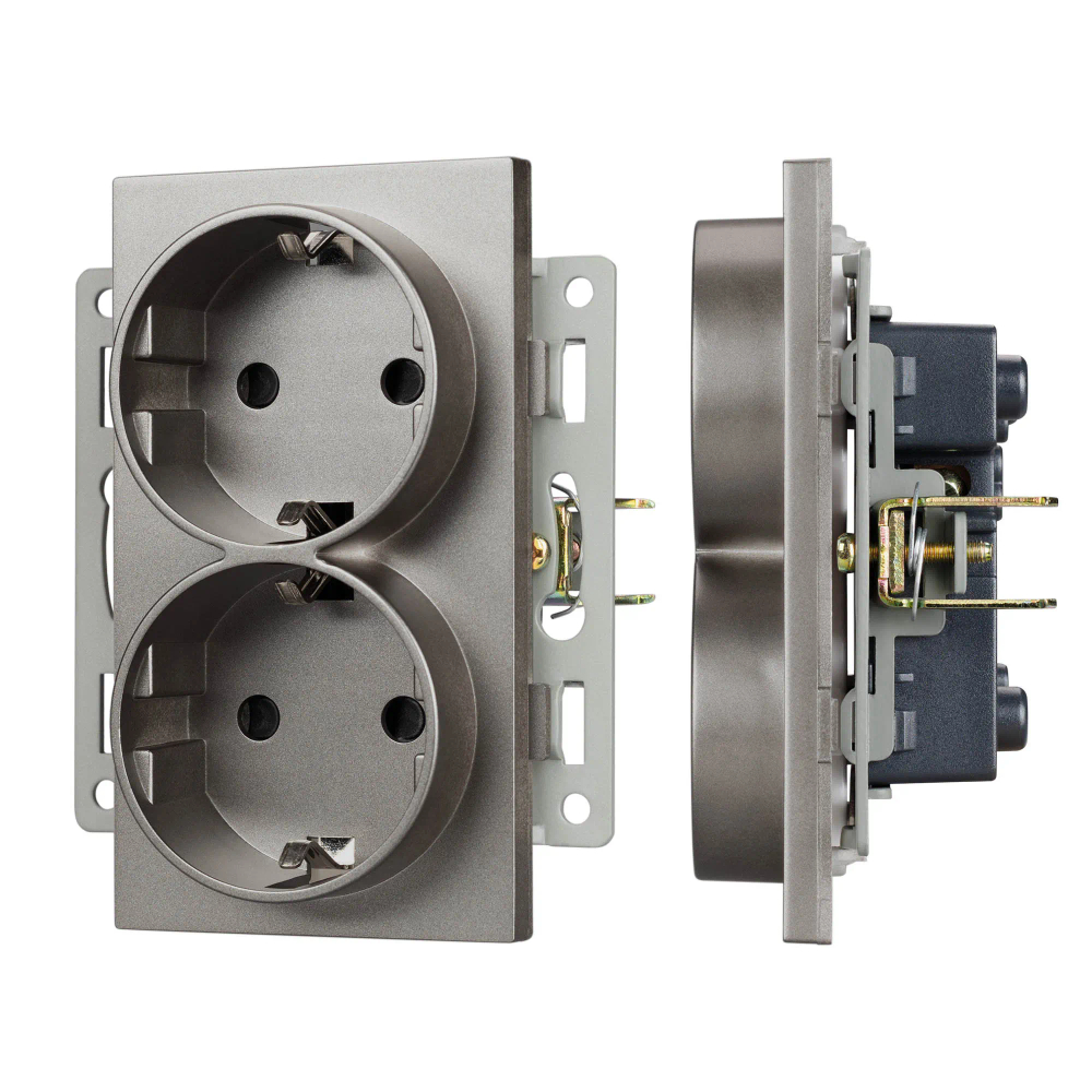 Механизм электрической розетки SCT-MEUD-PL-GR (250V, 16A) (Arlight, -) 043766