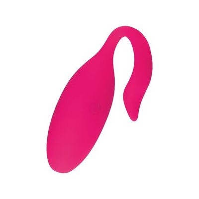 Розовое силиконовое виброяйцо с управлением через приложение (Цвет: розовый)