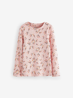 Лонгслив для девочки Next K86-177, 4 шт., Бежевый, Розовый