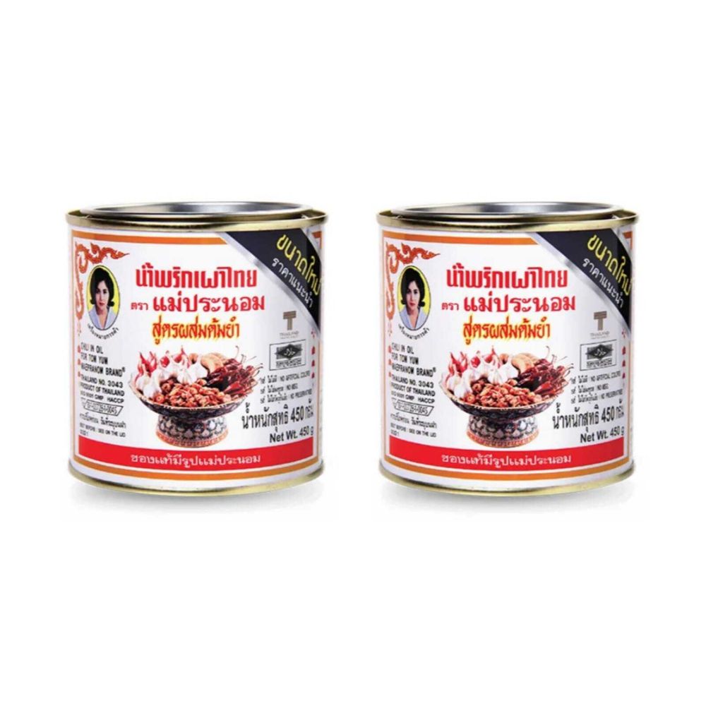 Паста Том Ям Maepranom Chili in oil for Tom Yum, 400 г, 2 шт
