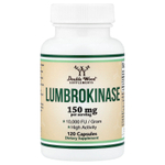 Double Wood Supplements, люмброкиназа, 120 капсул (75 мг в 1 капсуле)