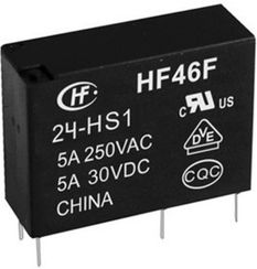 Реле электромагнитное HF46F/24-HS1F 24VDC