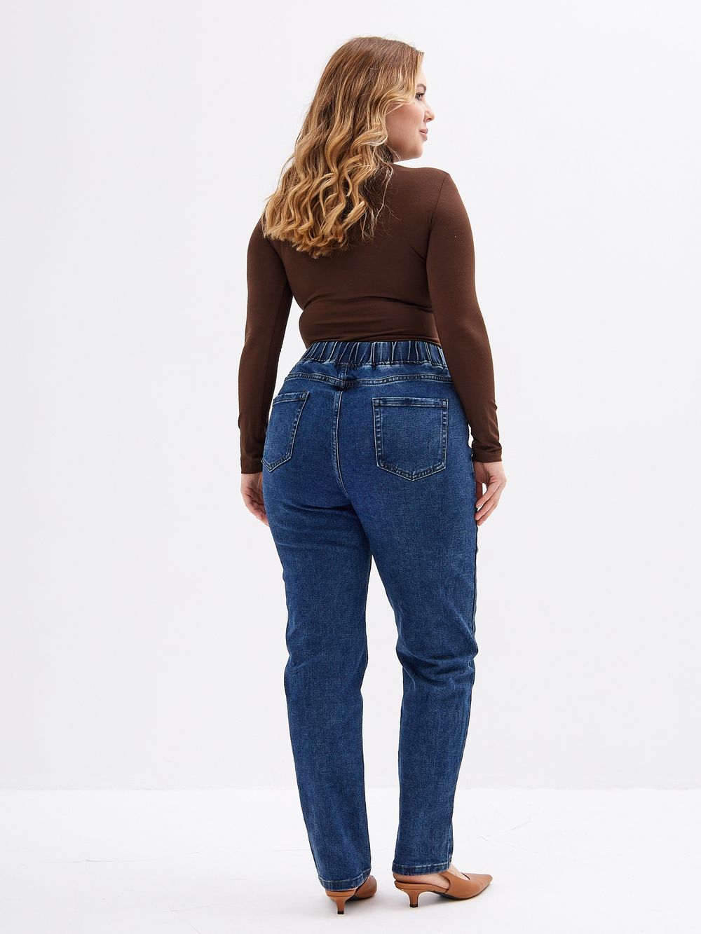 Джинсы на резинке больших размеров