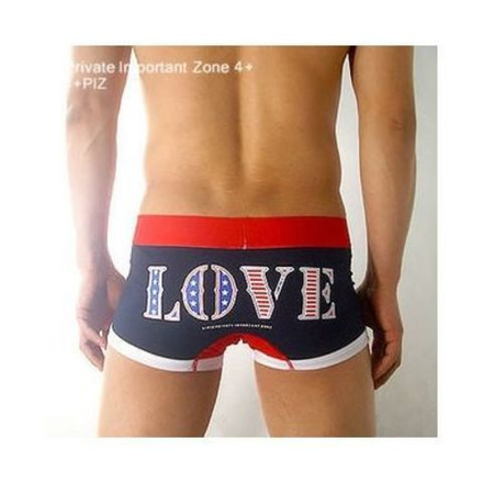 Мужские трусы хипсы черные 4+PIZ Love You Black Hip Boxer