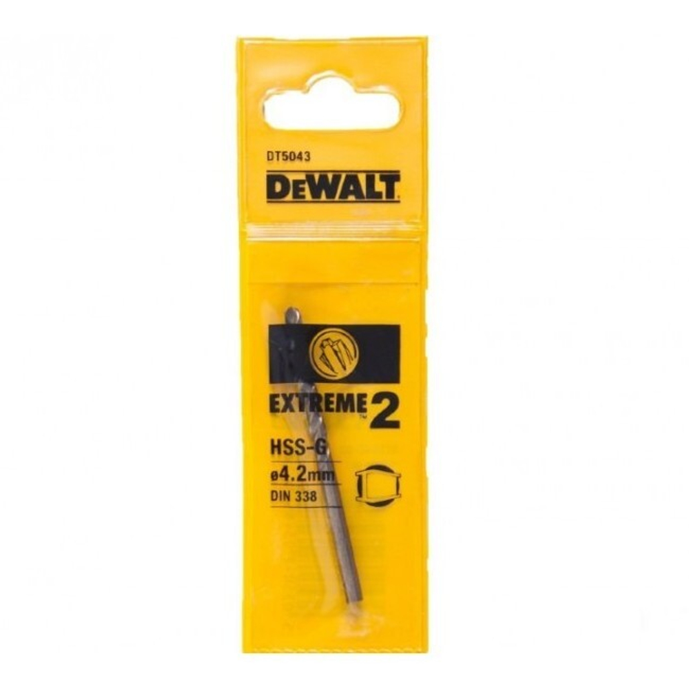 Сверло для металла DEWALT 4.2х75х43мм Extreme2 DT5043