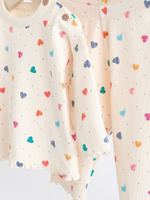 Лонгслив и легинсы в комплекте Next B46-301, Белый