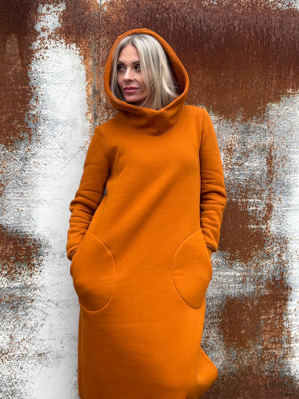 Платье Assassin /горчица / начес