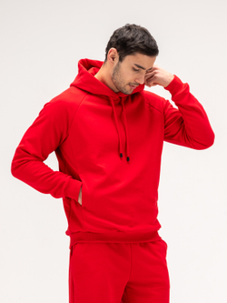 Костюм мужской спортивный теплый. Красный