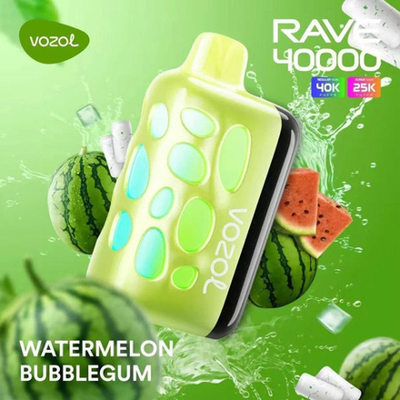 Vozol RAVE 40000 - Watermelon Bubblegum (5% nic)