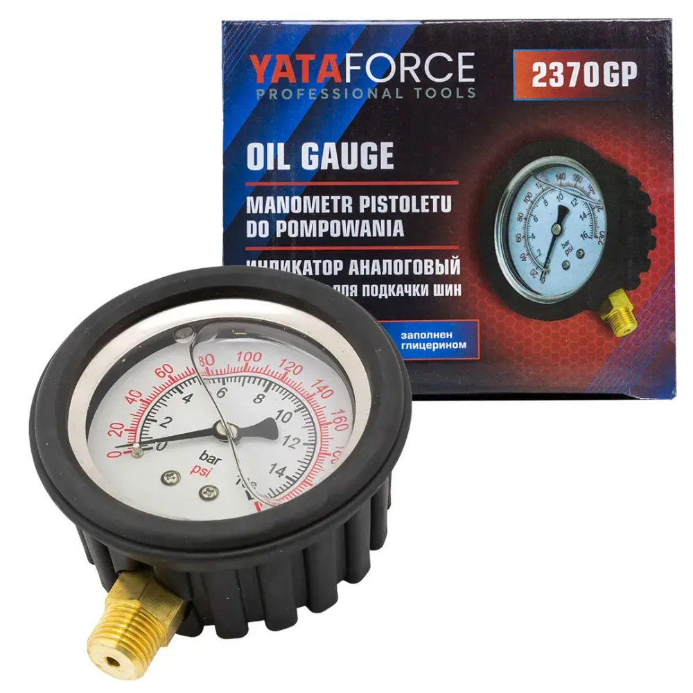 Манометр к пистолету для подкачки шин 2370G YATAFORCE YF-2370GP