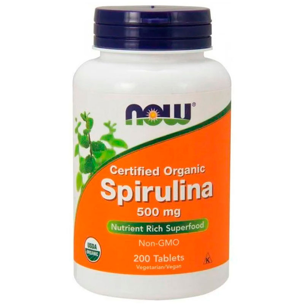NOW Spirulina 500 мг. (200 таб.)