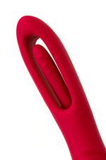 Малиновый стимулятор с двигающимся язычком Begonia - 18,5 см. (Цвет: розовый)