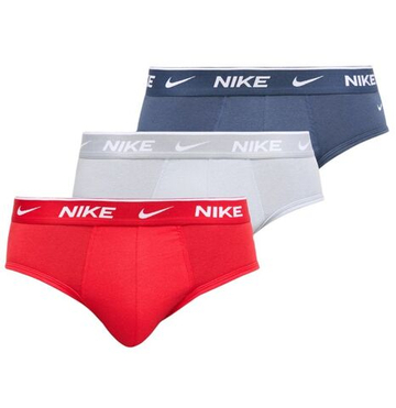 Боксерки теннисные Nike Essential Cotton Stretch 3P - red/light armory navy/grey