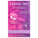 Natracare, Dry & Light, покрытие из органического хлопка, Slim, 20 прокладок