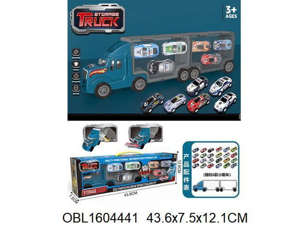 Автовоз +6 машинок, в ассорт. коробка F3555-24