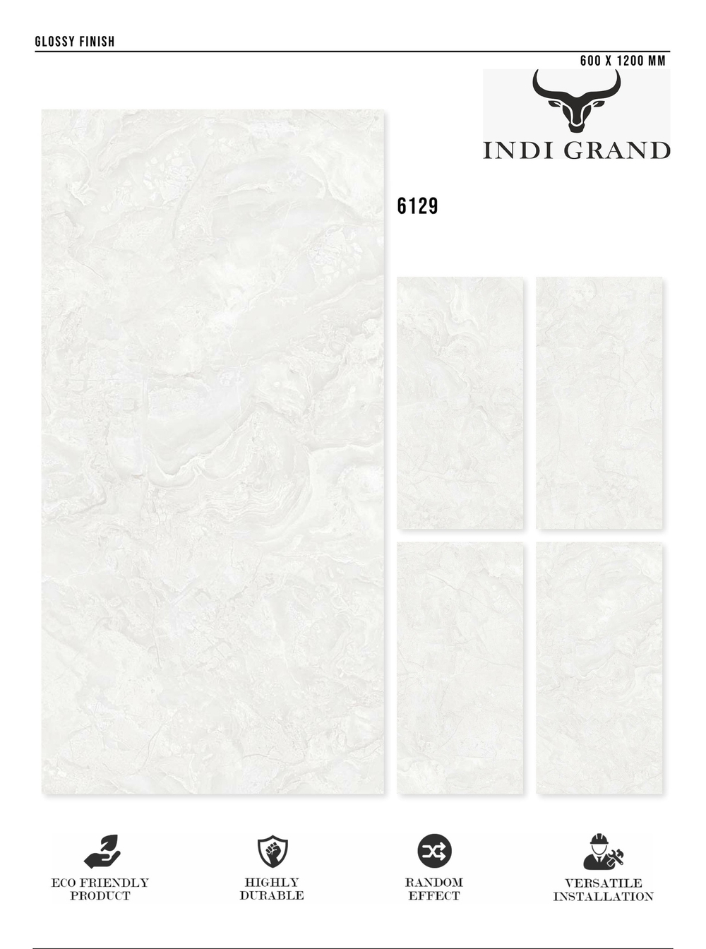 Керамогранит glossy №2 60х120, 6129