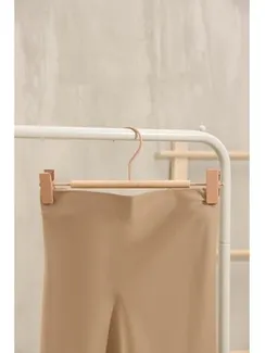 Вешалка для брюк и юбок SAVANNA Wood, 28×13×2,8 см, цвет розовый