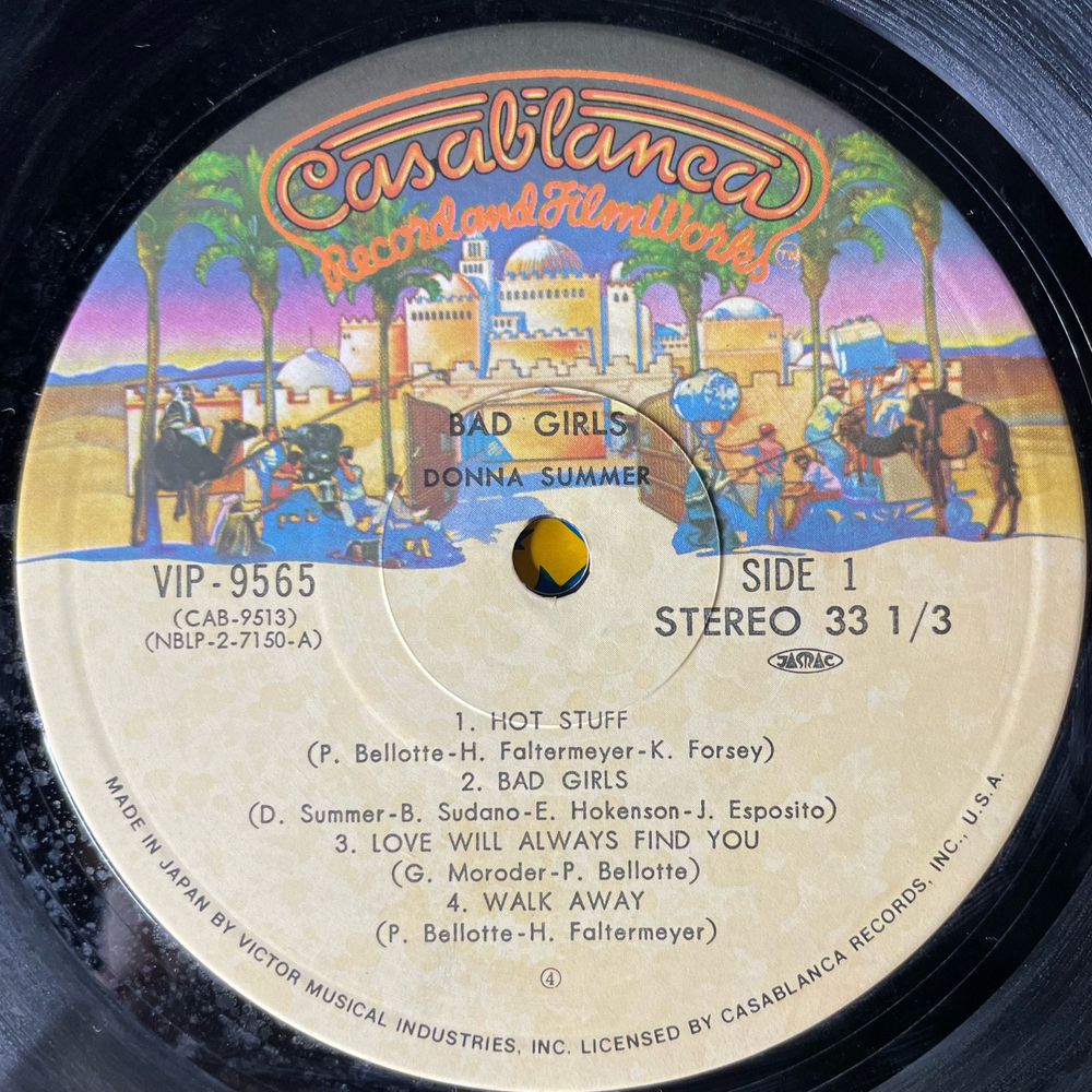 Винтажная виниловая пластинка LP Donna Summer Bad Girls (Япония 1979) (Оби) Hot Stuff
