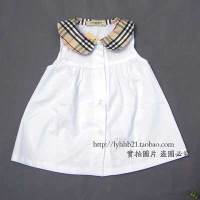 Платье однотонное с отложным клетчатым воротником