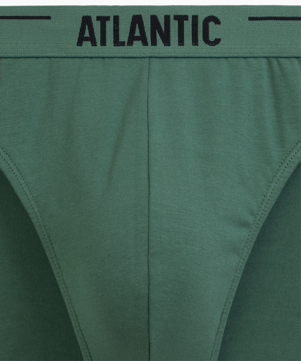 Мужские трусы слипы спорт Atlantic, набор 5 шт., хлопок, графитовые + голубые + деним + индиго + темно-зеленые, 5SMP-004