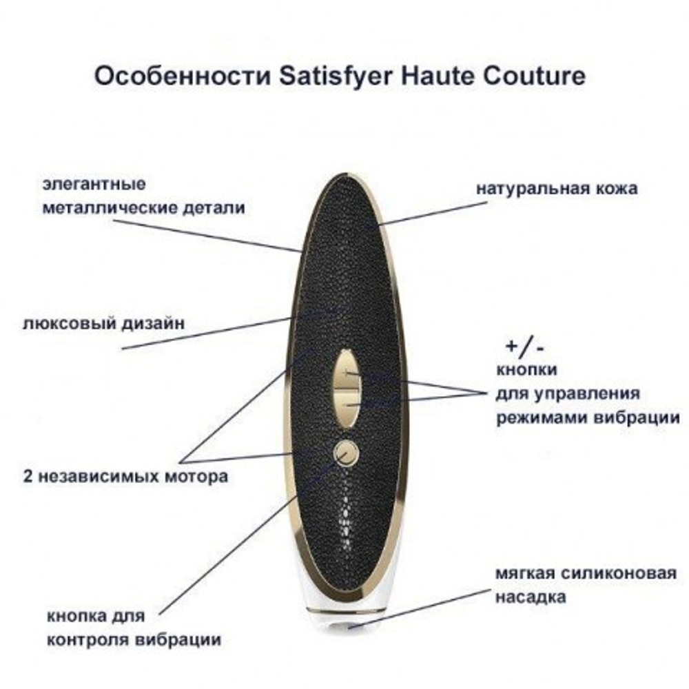 Вакуумно-волновой стимулятор с вибрацией Satisfyer Haute Couture