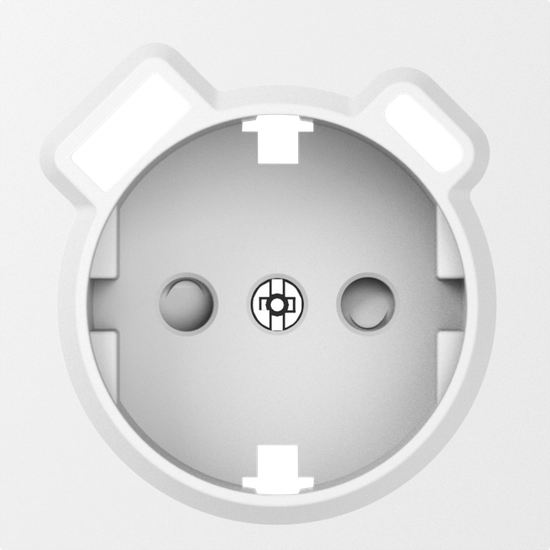 Накладка для розетки Schuko с зарядным устройством USB A+C,  со шторками 16A 250В,  матовый белый,  серия A07