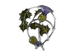 "Кардус" брошь в серебряном покрытии из коллекции "Флорина" от Jenavi