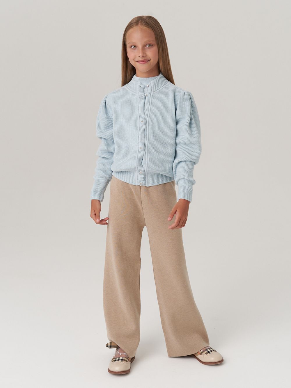 Кардиган для девочки AT1058 голубой