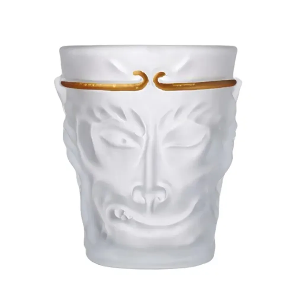 Чашка 240 мл чайно-кофейная без ручки матовая Monkey King Barista d 7,3 см h9 см стекло Barbossa [1]