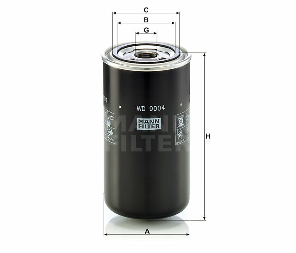Фильтр гидравлический WD 9004