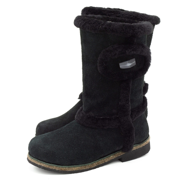 Унты женские укороченные из замши