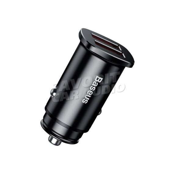 АЗУ 2USB Baseus Square 2100mAh металл QC3.0 чёрный