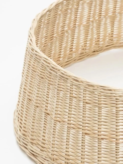 Корзина для декорирования основания елки 105*30 см., белая, натуральная, ЕлкиТорг (105-226)