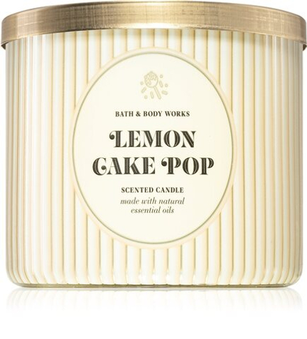 Bath & Body Works Lemon Cake Pop - ароматическая свеча /   411  g  / GTIN 667555965453