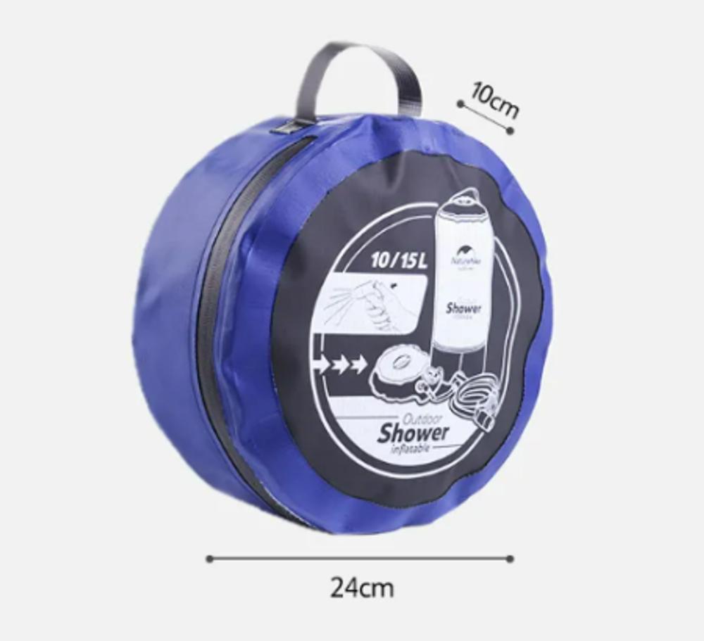 Душ кемпинговый Naturehike с ножным насосом, артикул H17L101-D-B. Под заказ