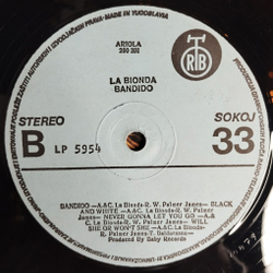 Винтажная виниловая пластинка LP La Bionda Bandido (Югославия 1979)