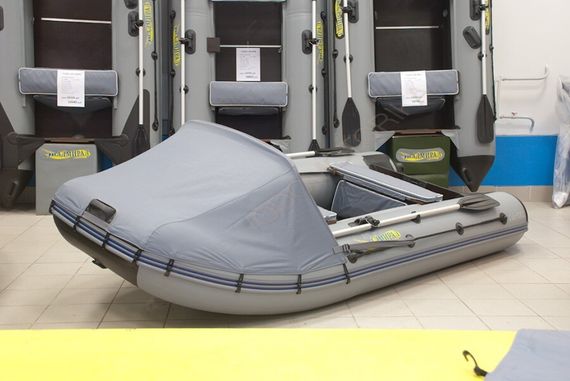 Лодка надувная Адмирал 320 Classic Lux светло - черный