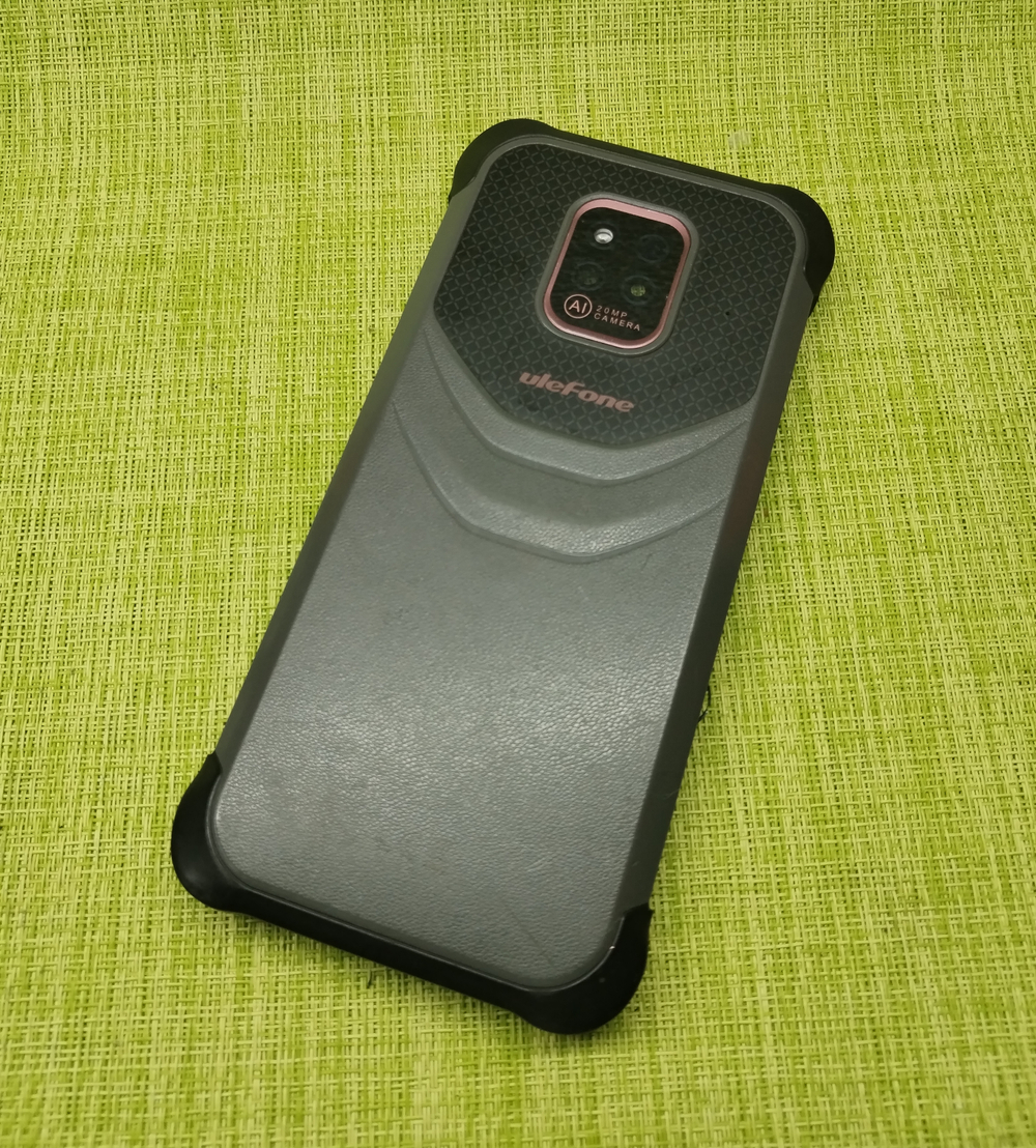 Ulefone Power Armor 14 Pro - задняя крышка (корпус) со стеклом камеры + антенна NFC+ антенна беспроводной зарядки + динамик слуховой верхней (ORIG-SP)