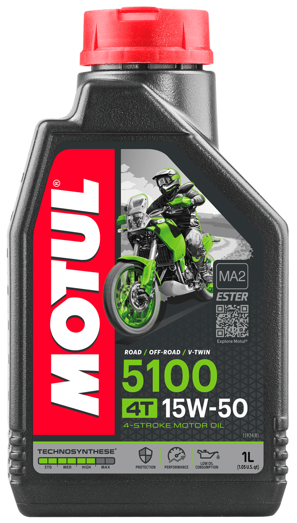 Моторное масло синтетическое MOTUL 5100 4T 15W50