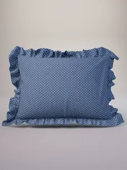 Декоративная наволочка с рюшами, оборками "Ассоль" 40х60 см, 1 шт, без молнии