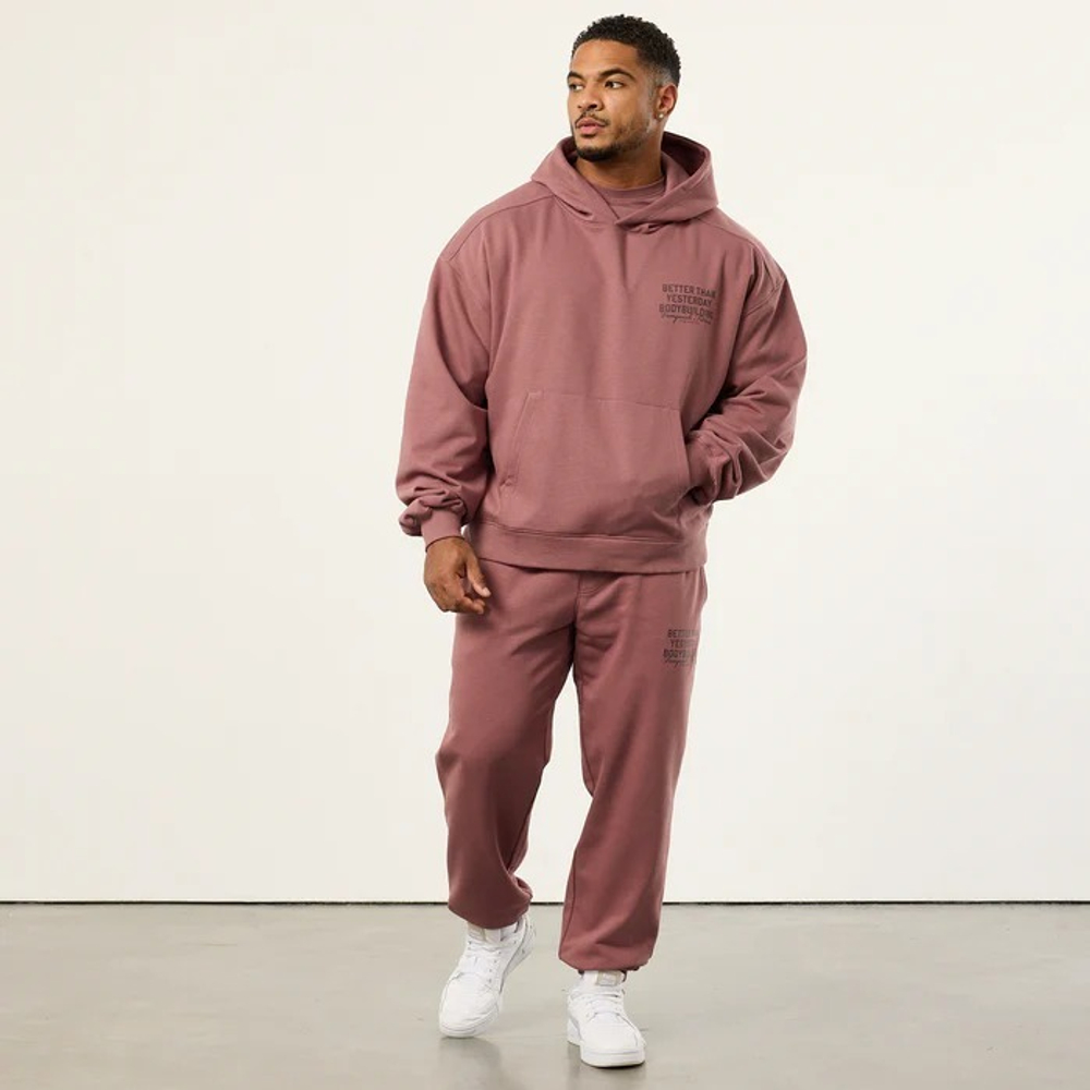 Толстовка VANQUISH Bodybuilding Hoodie Dark Mauve