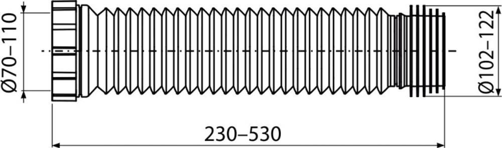 Гибкая подводка A97SN для выпуска унитаза