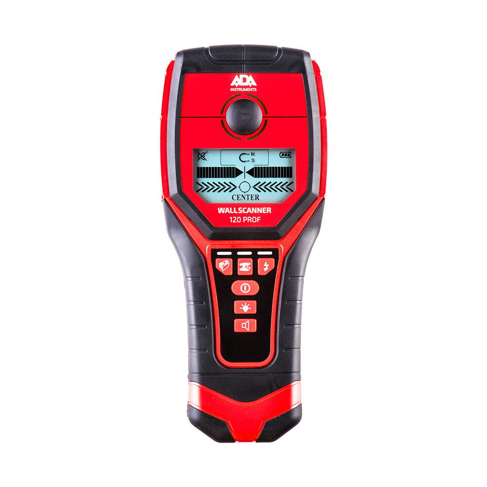 Детектор проводки ADA Wall Scanner 120 PROF (металл/проводка/дерево)