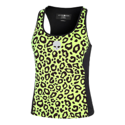 Женская теннисная майка Hydrogen Tech Panther Tank Top Women - Neon Yellow, Black