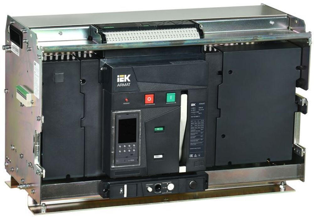 Выключатель автоматический воздушный 3п H 4000А 150кА TD выдвиж. с комплектом аксессуаров ARMAT IEK AR-ACB-3VH-150-4000A-TDCF Выключатель автоматический воздушный 3п H 4000А 150кА TD выдвиж. с комплектом аксессуаров ARMAT IEK AR-ACB-3VH-150-4000A-TDCF