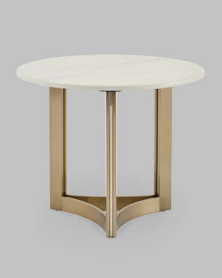 Журнальный столик Кассия 60*60 см светлая керамика