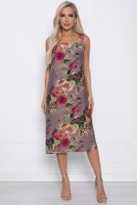 Платье Цветочные узоры (розовое) П10890 LT Collection